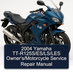 2004 Yamaha LS Tt-r125s/es//les Owner‘s/motorcycle Service Repair Workshop Manual PDF