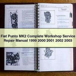 1999-2003 Fiat Punto MK2 Service Repair Workshop Manual PDF
