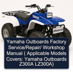 Yamaha Outboards / ( Applicable Models Covers: Z300A Lz300a) Service Repair Workshop Manual PDF