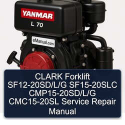 Clark Forklift Sf12-20sd/l/g SF15-20SLC Cmp15-20sd/l/g CMC15-20SL Service Repair Workshop Manual PDF