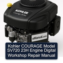Kohler Courage Series Model SV720 23H Engine Digital Service Repair Workshop Manual PDF