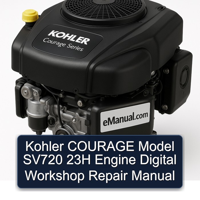 Kohler Courage Series Model SV720 23H Engine Digital Service Repair Workshop Manual PDF