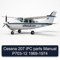 1969-1974 Cessna 207 Ipc Parts P703-12 Catalog PDF
