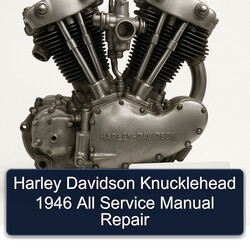 Harley Davidson Model 125 Knucklehead 1946 All Service Repair Workshop Manual PDF
