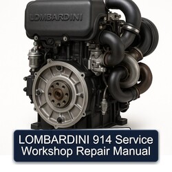 Lombardini 914 Service Repair Workshop Manual PDF