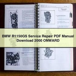 2000 BMW 02 Series R1150GS Onward Service Repair Workshop Manual PDF