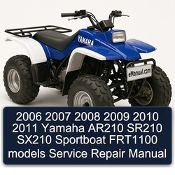 2008-2011 Yamaha AR210 SR210 SX210 Sportboat FRT1100 Models Service Repair Workshop Manual PDF
