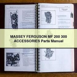 Massey Ferguson MF 200 300 Accessories Parts Catalog PDF