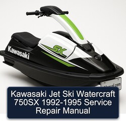1992-1995 Kawasaki Jet Ski Watercraft 750SX Service Repair Workshop Manual PDF