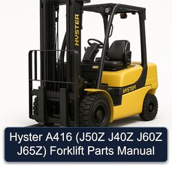 Hyster A416 (j50z J40Z J60Z J65z) Forklift Parts Catalog PDF