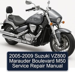 2005-2009 Derbi Boulevard Suzuki VZ800 Marauder M50 Service Repair Workshop Manual PDF