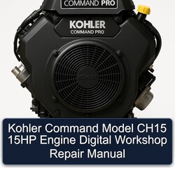 Kohler Command CH15 15 PS Motor - Digitales Werkstatt-Reparaturhandbuch