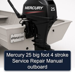 Mercury 25 Big Foot 4 Stroke Outboard Service Repair Workshop Manual PDF