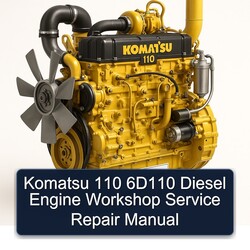 Komatsu 110 6d110 Diesel Engine Service Repair Workshop Manual PDF