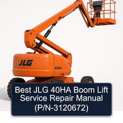Best JLG 40HA Boom Lift (p/n-3120672) Service Repair Workshop Manual PDF