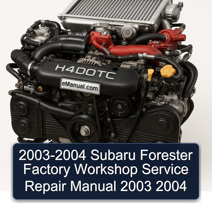 2003-2004 Subaru Forester Service Repair Workshop Manual PDF