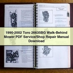 1990-2002 Toro 26635BG Walk-behind Mower /shop Service Repair Workshop Manual PDF