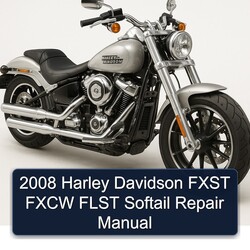 2008 Harley Davidson Softail Fxst Fxcw Flst Service Repair Workshop Manual PDF