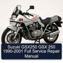1990-2001 Suzuki GSX Series GSX250 250 Service Repair Workshop Manual PDF