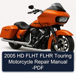 2005 Harley Davidson Touring HD Flht Flhr Motorcycle Service Repair Workshop Manual PDF
