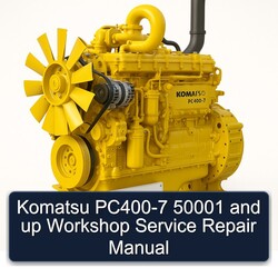 Komatsu PC400-7 50001 Up Service Repair Workshop Manual PDF