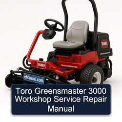 Toro Greensmaster 3000 Service Repair Workshop Manual PDF