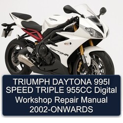 2002 Triumph Speed Triple Daytona 995I 955CC Digital -onwards Service Repair Workshop Manual PDF