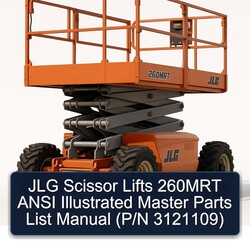 JLG Scissor Lifts 260MRT Ansi Illustrated Master (p/n 3121109) Parts Catalog PDF