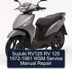1972-1981 Suzuki UY Step Models RV125 RV 125 - WSM Service Repair Workshop Manual PDF