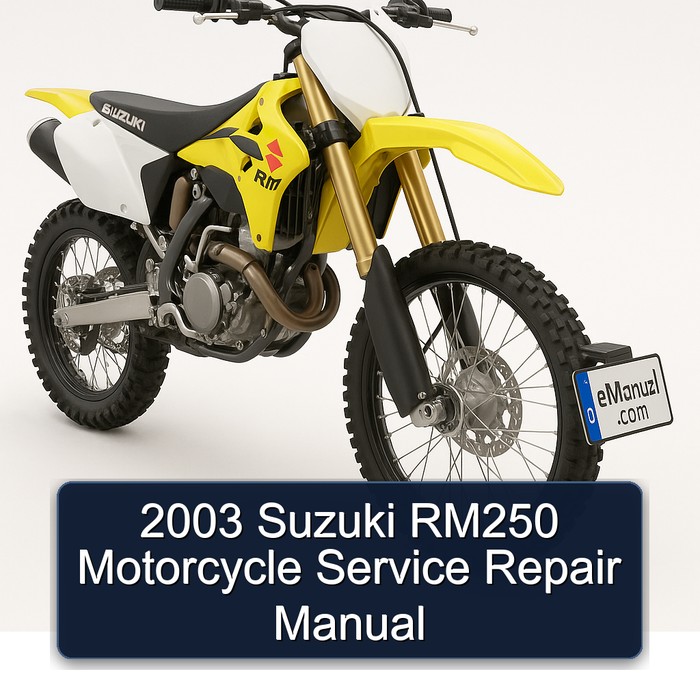 2003 Suzuki RM Series RM250 Motorcycle Service Repair Workshop Manual PDF
