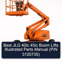 Best JLG 40IC 45IC Boom Lifts Illustrated Parts (p/n 3120735) Catalog PDF
