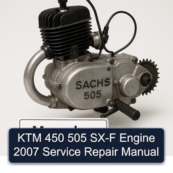 2007 KTM 450 505 SX-F Engine Service Repair Workshop Manual PDF