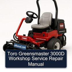 Toro Greensmaster 3000D Service Repair Workshop Manual PDF