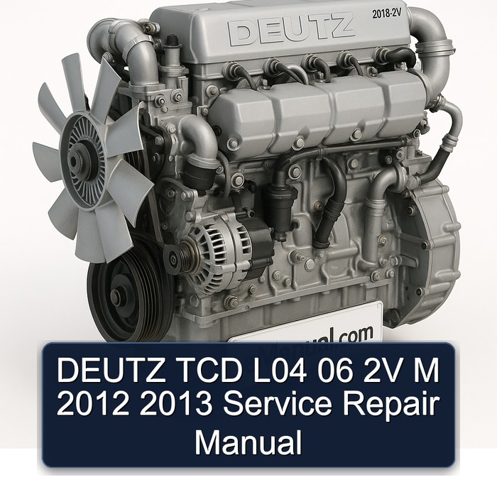 2012-2013 Deutz 2012 TCD L04 06 2V M Service Repair Workshop Manual PDF