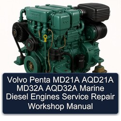 Volvo Penta MD21A AQD21A MD32A AQD32A Marine Diesel Engines Service Repair Workshop Manual PDF