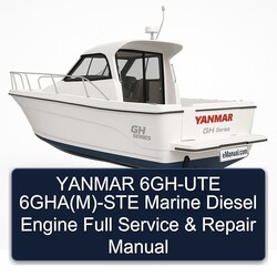 Yanmar 6GH-UTE 6gha(m)-ste Marine Diesel Engine Service Repair Workshop Manual PDF