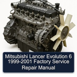 1999-2001 Mitsubishi Lancer Evolution 6 Service Repair Workshop Manual PDF