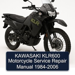 1984-2006 Kawasaki KLR Series KLR600 Motorcycle Service Repair Workshop Manual PDF