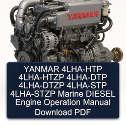 Yanmar 4LHA-HTP 4LHA-HTZP 4LHA-DTP 4LHA-DTZP 4LHA-STP 4LHA-STZP Marine Diesel Engine Operation Service Repair Workshop Manual PDF