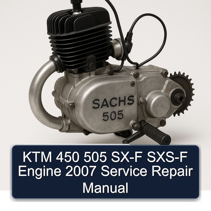 2007 KTM 450 505 SX-F SXS-F Engine Service Repair Workshop Manual PDF