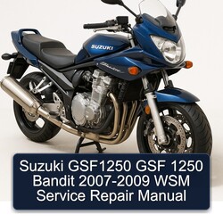 2007-2009 Suzuki GSF Bandit Series GSF1250 1250 - WSM Service Repair Workshop Manual PDF