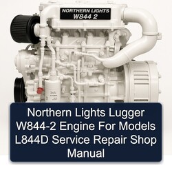 Northern Lights W844 2 Lugger W844-2 Engine Models L844D Shop Service Repair Workshop Manual PDF