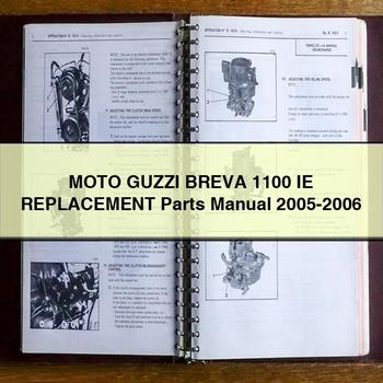 2005-2006 Moto Guzzi Breva 1100 IE Replacement Parts Catalog PDF