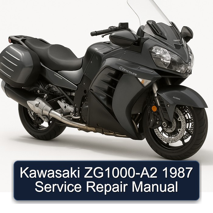 1987 Kawasaki Concours Models Zg1000-a2 Service Repair Workshop Manual PDF