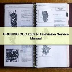 Grundig CUC 2059 N Television Service Repair Workshop Manual PDF