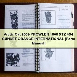 2009 Arctic CAT Prowler 1000 XTZ 4x4 Sunset Orange International [parts ] Parts Catalog PDF