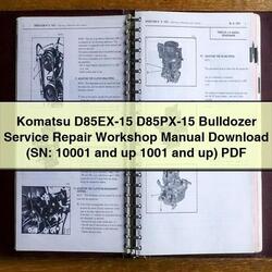 Komatsu D85EX-15 D85PX-15 Bulldozer (sn: 10001 Up 1001 Up) SN: Service Repair Workshop Manual PDF