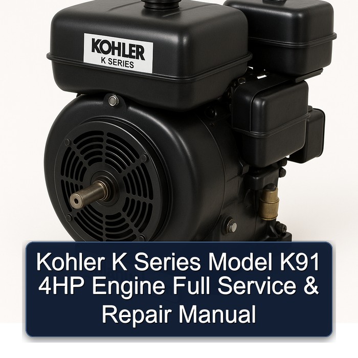 Kohler K Series Model K91 4HP Engine Service Repair Workshop Manual PDF