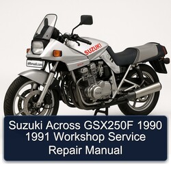 1990-1991 Suzuki Katana Models Across GSX250F Service Repair Workshop Manual PDF
