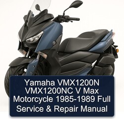 1985-1989 NSU Max Yamaha VMX1200N VMX1200NC V Motorcycle Service Repair Workshop Manual PDF